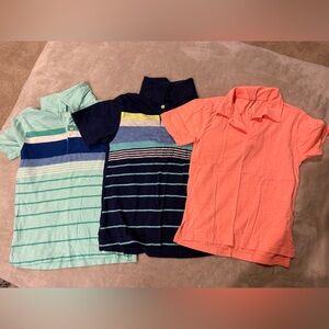 Place Kids Polo Shirt Trio - Teal, Navy, Coral